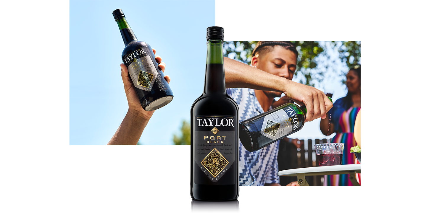Taylor Port Black being enjoyed by friends.