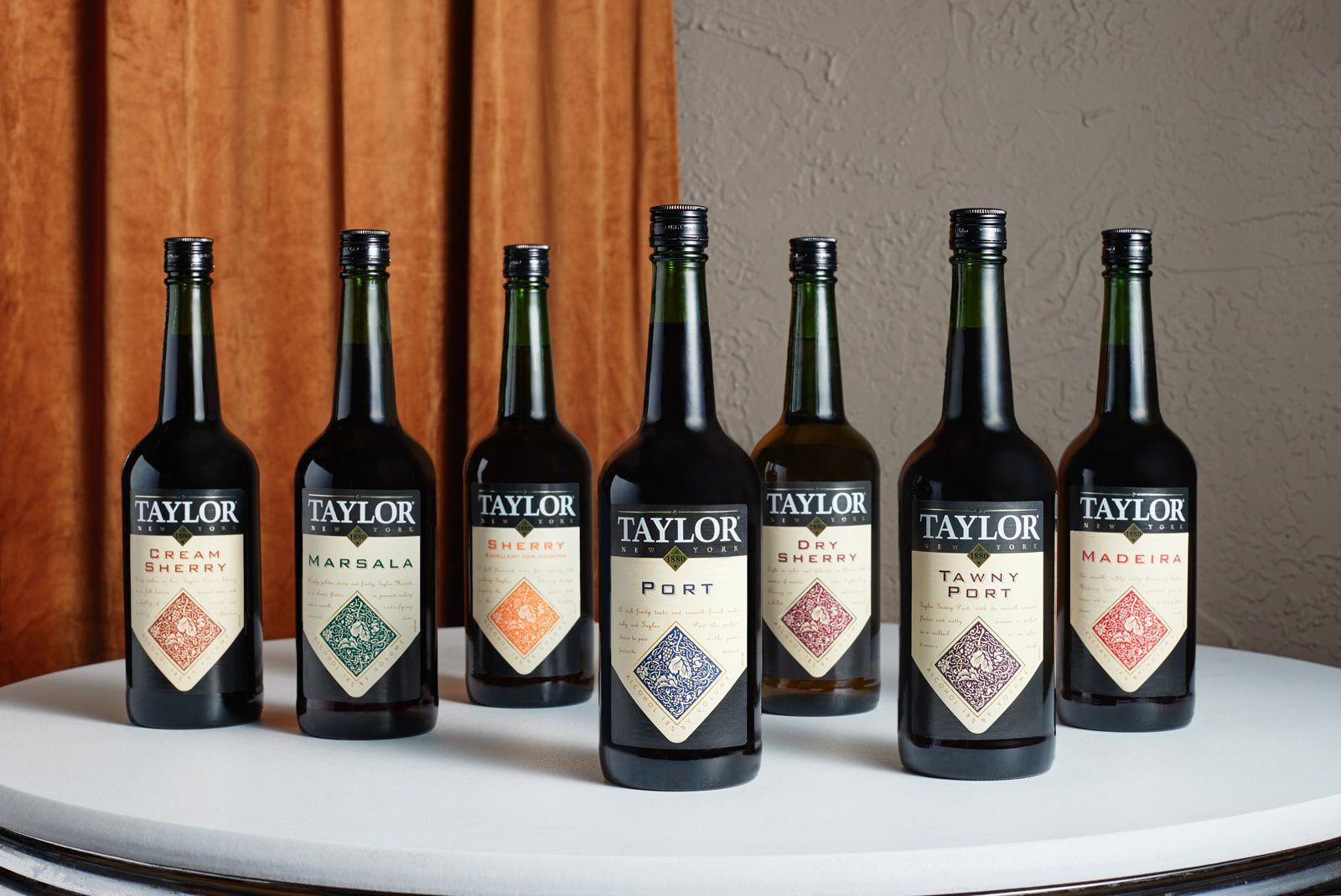 The entire collection of Taylor Port wines.